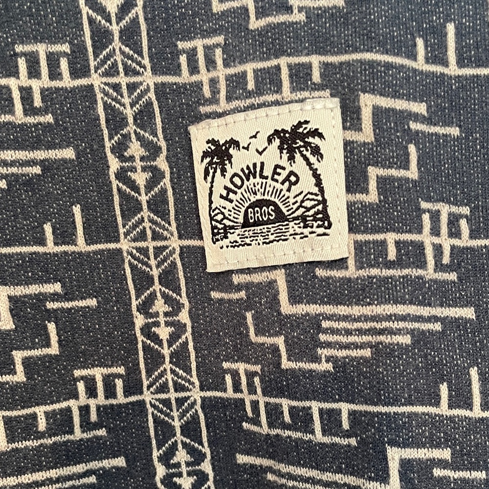 Howler Brothers Blue Patterned Shirt